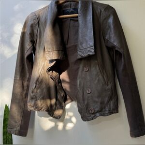 AllSaints Leather Kaito Jacket